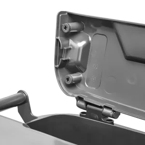 Noise-reduction plugs on saloon lid